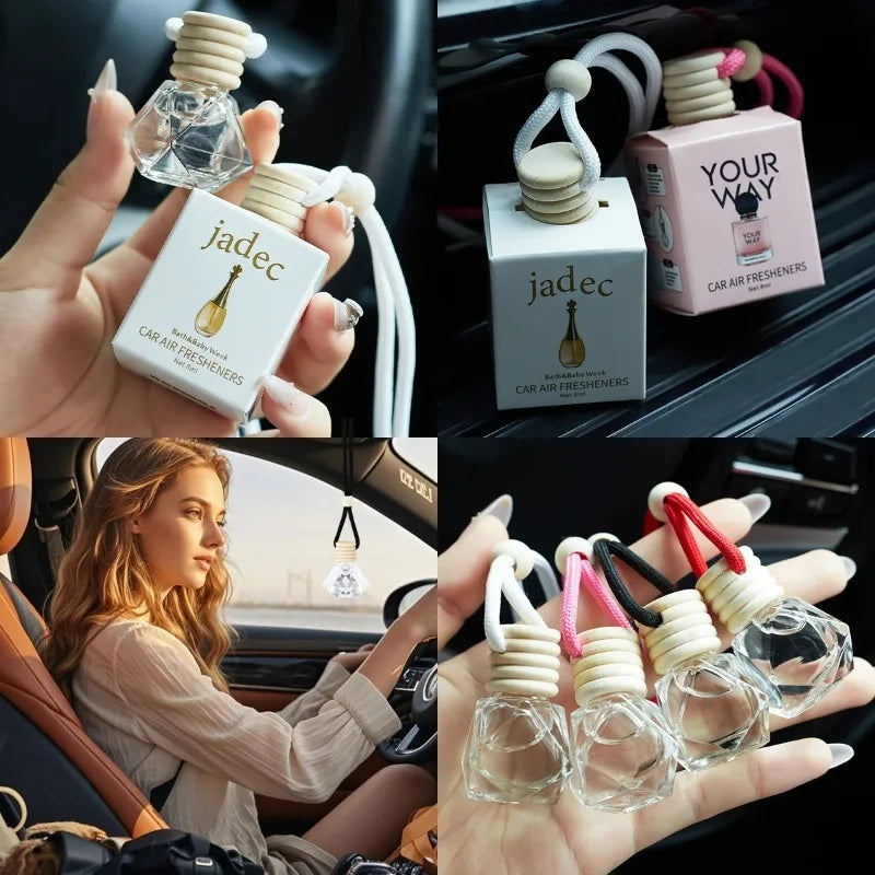1pc 8ml car suspension air freshener, cute car air diffuser, home fragrance, car air freshener suitable for wardrobes, indoor an