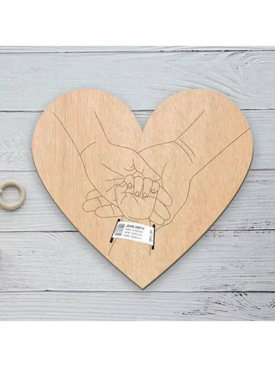 Newborn Engraved Keepsake Holder Photography Accessories  Personalized Name Baby Gift Memorial Day Gift ﻿