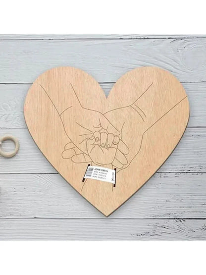 Newborn Engraved Keepsake Holder Photography Accessories  Personalized Name Baby Gift Memorial Day Gift ﻿
