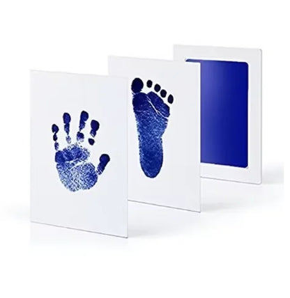 Newborn Baby DIY Hand And Footprint Kit Ink Pads Photo Frame Handprint Toddlers Souvenir Accessories Safe Clean Baby Shower Gift