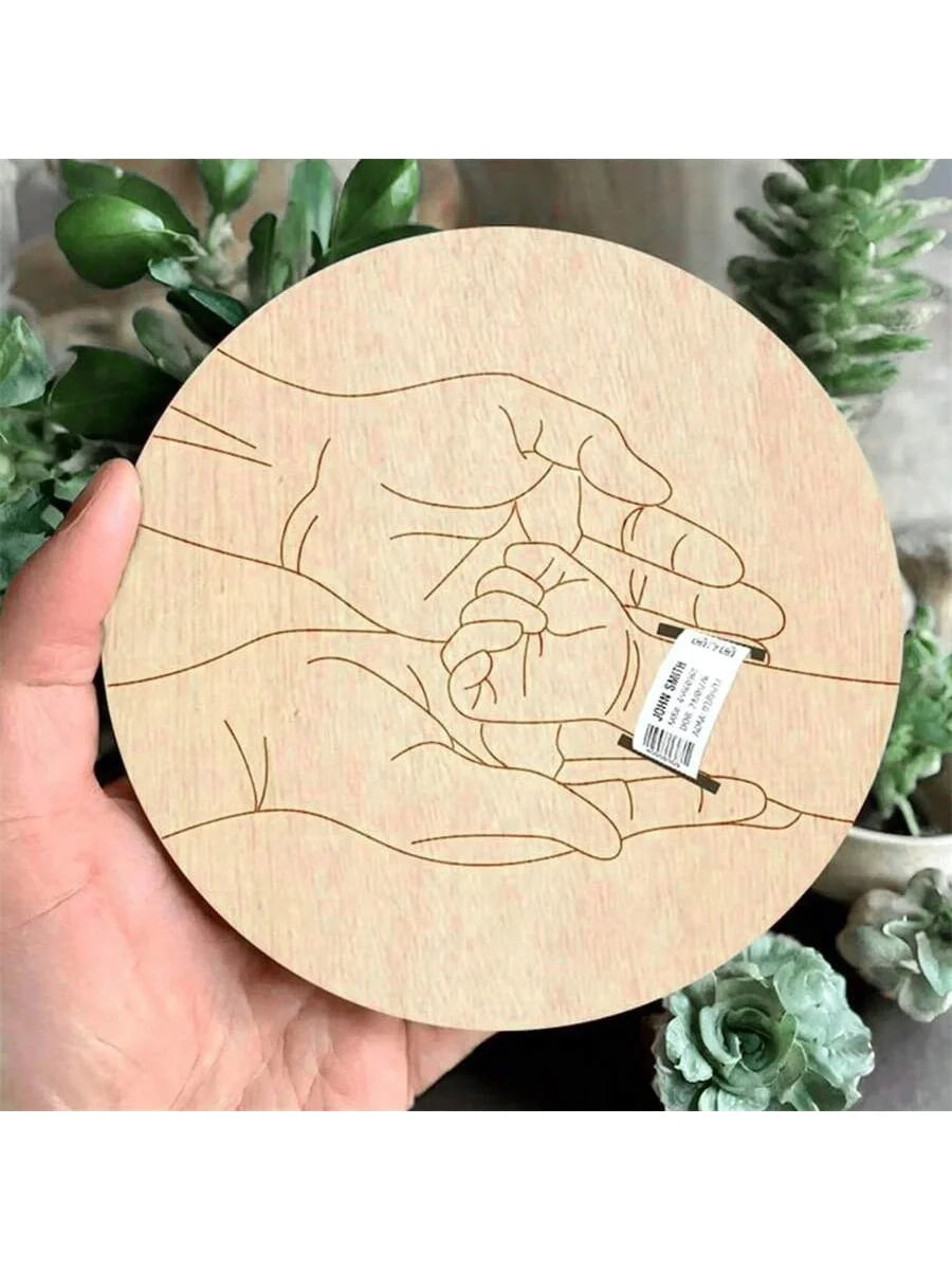 Newborn Engraved Keepsake Holder Photography Accessories  Personalized Name Baby Gift Memorial Day Gift ﻿
