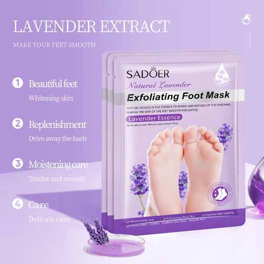 SADOER Lavender Exfoliating Foot Peel Mask
