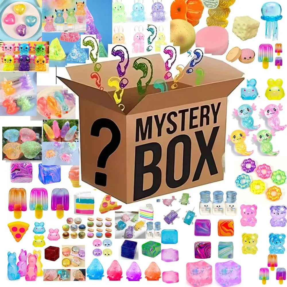 150 Surprising Random Blind Box Toys for Pressure Release Fun Plush Dolls for Pinching Relaxing Mysterious Button Entertainment
