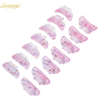 Lomansa 7 Pairs Silicone Eyelash Perm Pads Sticky Lashes Rods Shield Lifting 3D Eyelash Curler Accessories Health Beauty Tool
