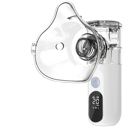 Fireurus Rechargeable Nebulizer Adjustable LED Display Medical Silent Ultrasonic Inhaler Mobile Steam Device Adult Child Medical