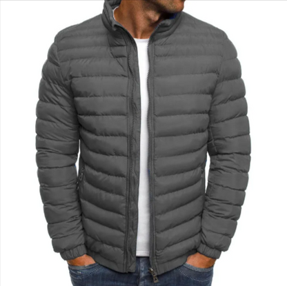 Men's Coldproof Cotton Padded Jacket – Outdoor Zipper Coat