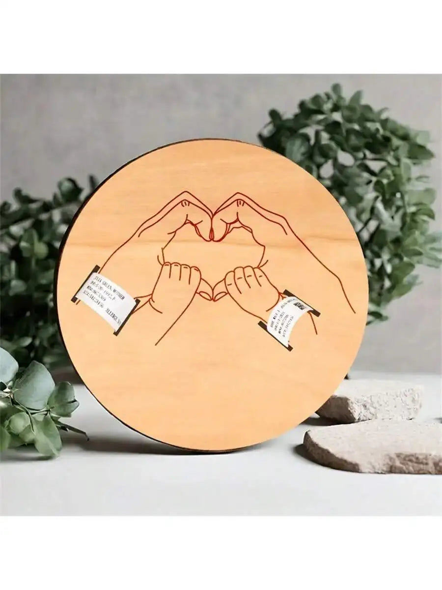Newborn Engraved Keepsake Holder Photography Accessories  Personalized Name Baby Gift Memorial Day Gift ﻿
