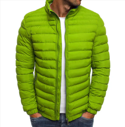 Men's Coldproof Cotton Padded Jacket – Outdoor Zipper Coat