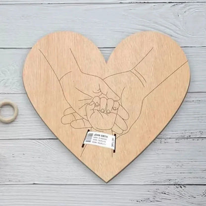 Newborn Engraved Keepsake Holder Photography Accessories  Personalized Name Baby Gift Memorial Day Gift ﻿