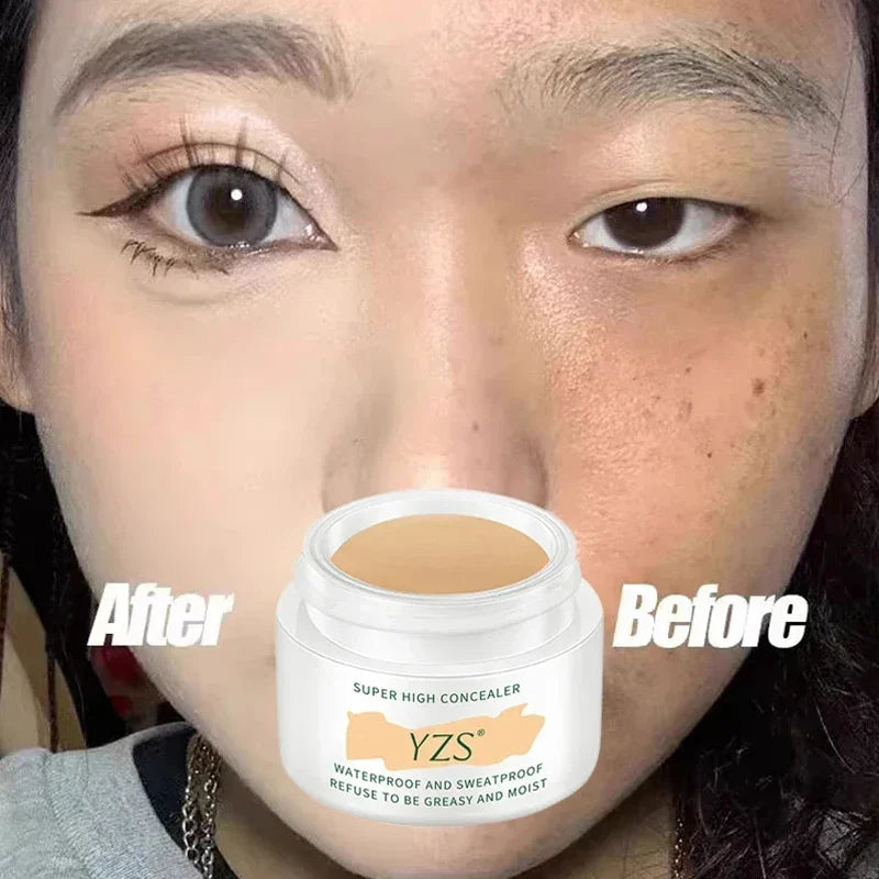 Waterproof and Long-lasting High Concealer That Perfectly Covers Scars, Dark Spots and Tattoos for a Flawless Skin Look Makeup