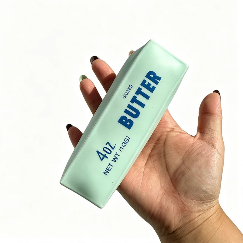 Butter Stick Squishy Stress Ball Fidget Toy Crunchy Squeeze round Blocks Anti Stress ASMR Hand Relaxation Gift for Stress Relief
