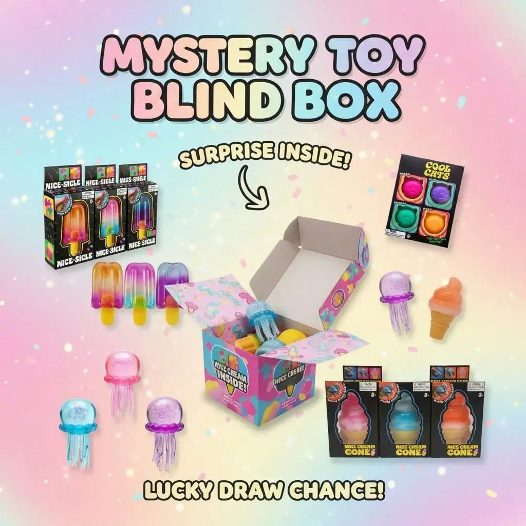 100+ style Pcs Sensory Squishy Blind Box Series, Random Cute Slow Rise Toy, Collectible Stress Ball Fidget Surprise Gift